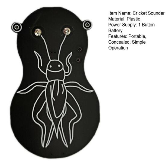 Шумелка в виде сверчка, скрытая пищащая штука для офиса и дома, первоапрельская шутка