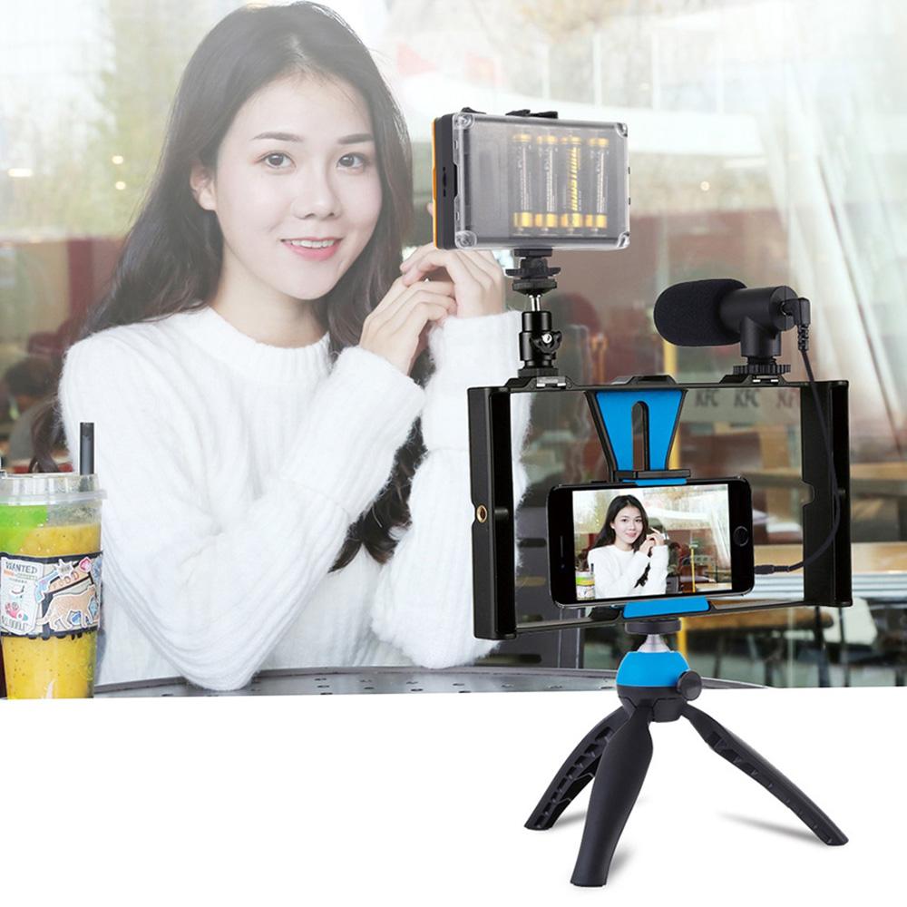 PULUZ PKT3023 Смартфон Портативная видеоустановка для киносъемки + 96 светодиодов Светодиодный студийный свет + видео