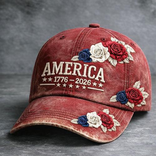 New American National Day patriotic theme baseball cap D digital printed dad hat