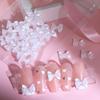 Элегантные 3D бантики для нейл-арта, Аврора, желейно-белые, аксессуары для нейл-арта с бантиками