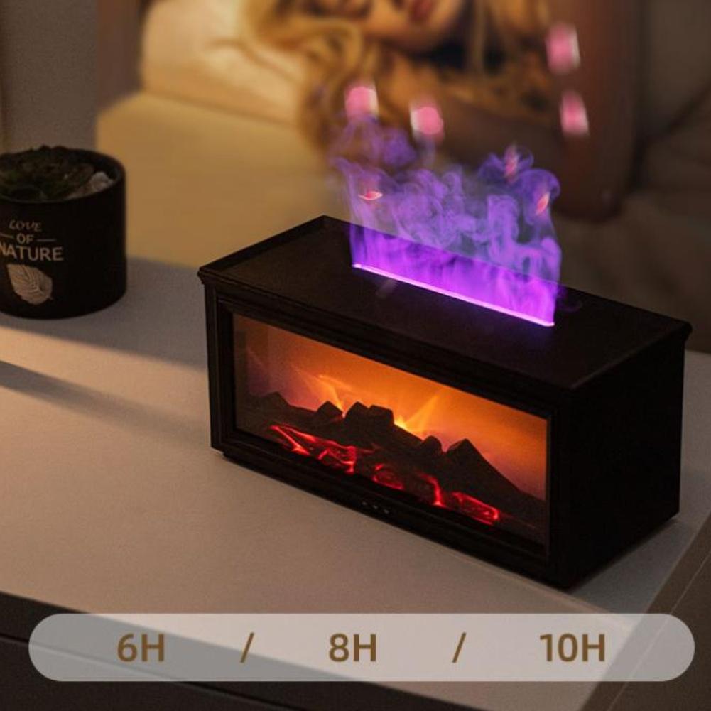 Симуляция 3D Пламени Камина Ароматерапевтическая Машина Диффузор Домашний Пульт Дистанционного Управления Увлажнитель Домашние Ароматические Продукты Аксессуары