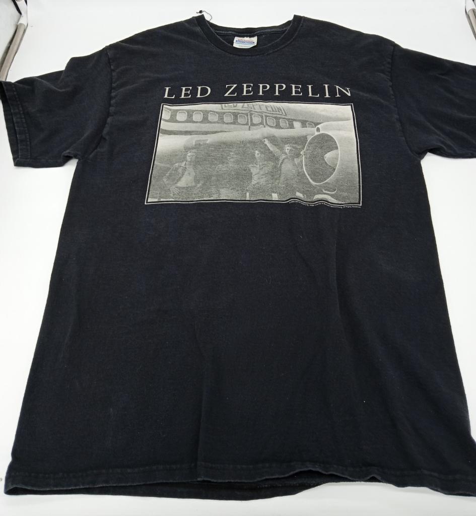 Vintage Led Zeppelin T-Shirt Plane Jet Photo Size Adult L Unisex T-Shirt