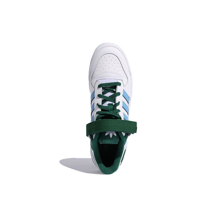 adidas Forum Low White Blue Green Кроссовки унисекс FY6816