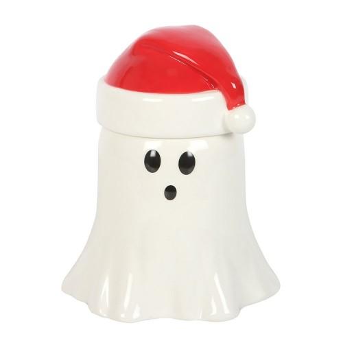 Something Different Ghost With Santa Hat Oil Burner