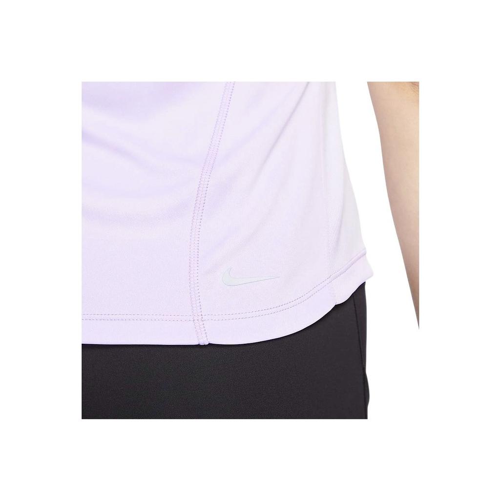 Nike Fast Dri-FIT Solid Casual Running Quick-Dry Breathable Round Neck Short Sleeve T-Shirt Women Tops Lilac-Purple FN2519-512
