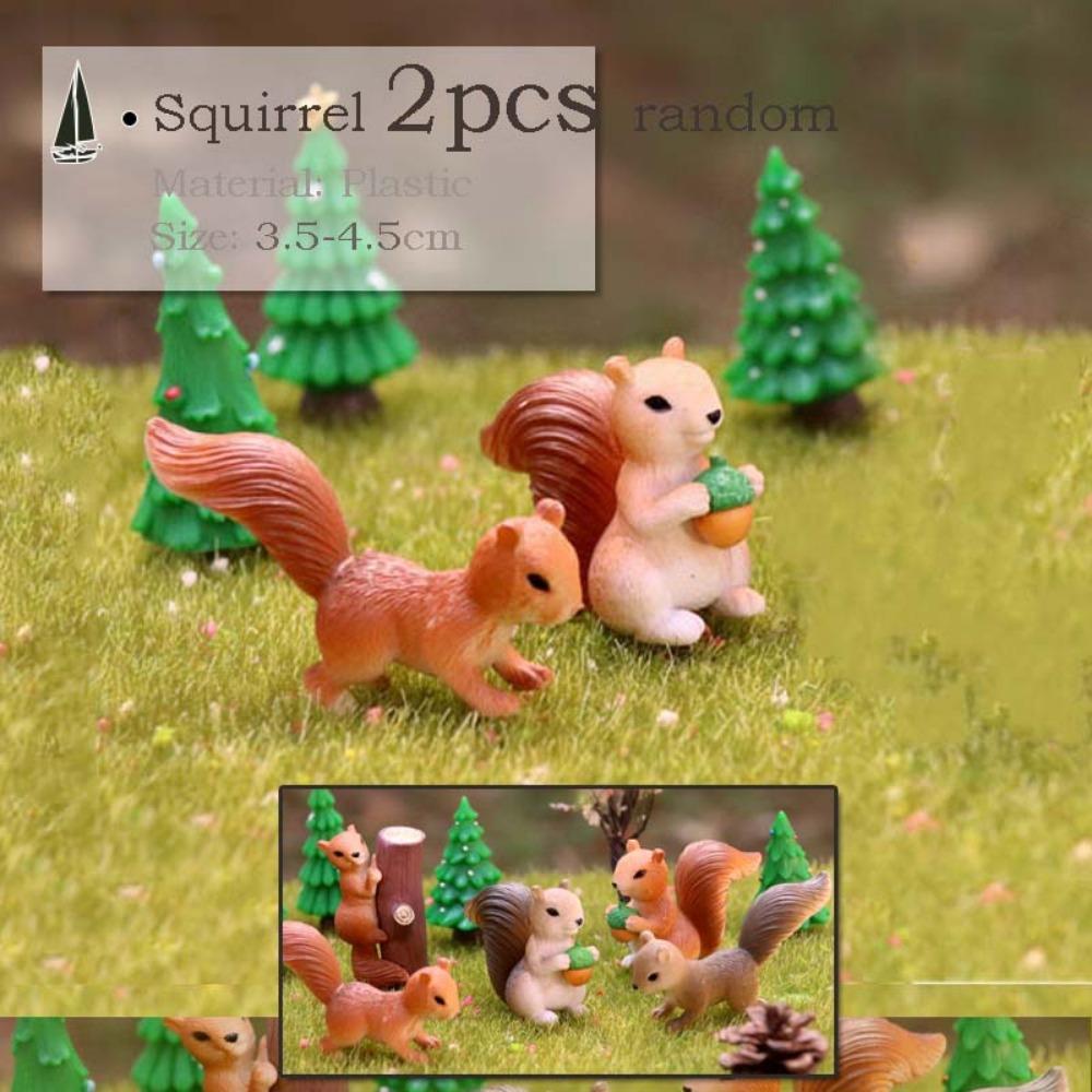 Vintage Decorative Figurines Mini House Water Fountains Flowerpot Fairy Garden Miniatures/Terrarium Pet Home Decor Ornaments DIY