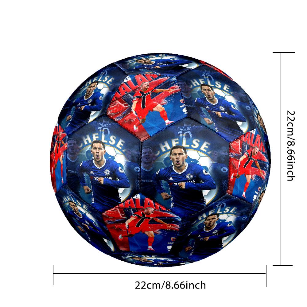 Haaland 9 Sky Blue Celebration Size 5 Football Machinestitched Indooroutdoor Training And Matches Surprise Collection Gift