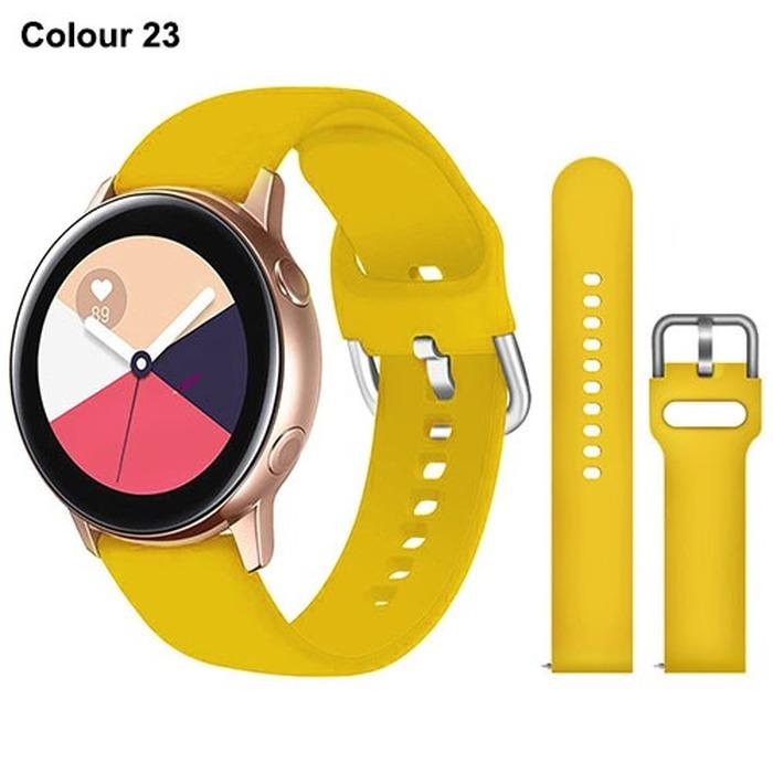 Силиконовый ремешок 20 мм 22 мм для Samsung Galaxy Watch Active 2 Watch 3 45 мм 42 мм Gear S3 ремешок для часов браслет-ремешок для Amazfit bip Huawei Watch GT 2 2e pro