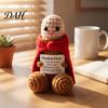 Fun Knitted Gift Handmade Crochet Ornament, Funny Positive Desk Buddy, Cute Handcrafted Ornament Figurine, Emotional Support Keepsake for