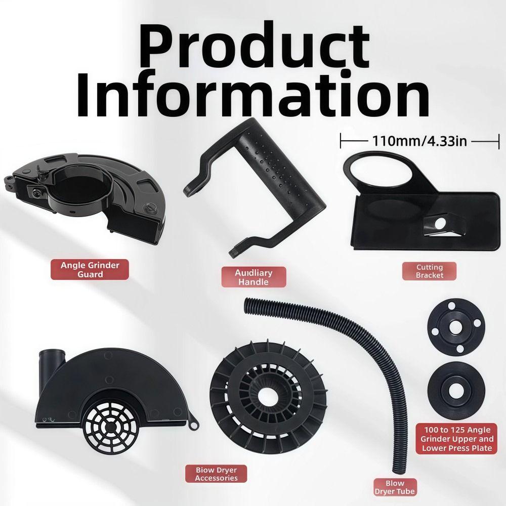 Strong Blowing Force Angle Grinder Cutting Blower Kit Angle Grinder Upgrade Accessories