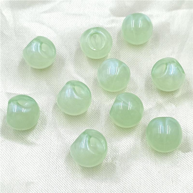 Slant Hole Beads 10pcs Necklaces Jewelry Marking Round Bbeads Loose Beads DIY Handmade Materials Lustrous for Earrings
