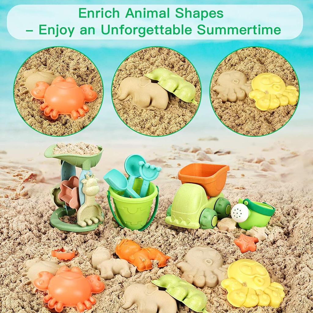 Летний детский пляжный набор: Водные игры Машинка и Песочные инструменты