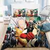 Модный постельный комплект с принтом Аниме ONE PUNCH-MAN Односпальный Полуторный Полный Евро Кинг-сайз Комплект постельного белья для детской комнаты Пододеяльник Комплект простыней