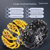 Steel Snow Chains for Car SUV Off-Road Vehicle Heavy-Duty Fishbone Anti-Slip Chain for Winter Snow Rain Muddy Roads