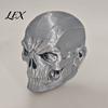 Rust Prevention Accessory Skull Trailer Hitch Cover, Universal Tow Ball 3D Printed Dust Pickup Truck Towing Guard Cap Protector with Crack Texture,