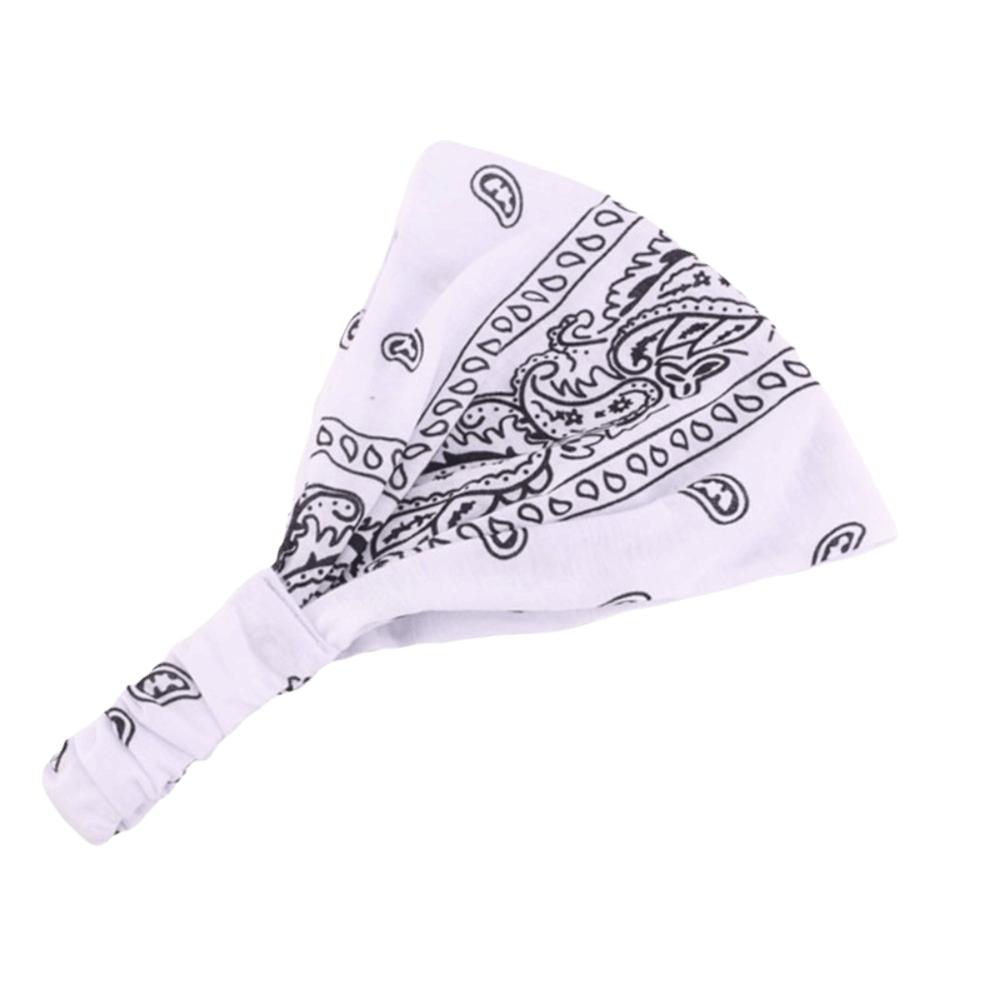 Elastic Paisley Print Headband Soft Hair Band Multi-Functional Hair Scarf Outdoor