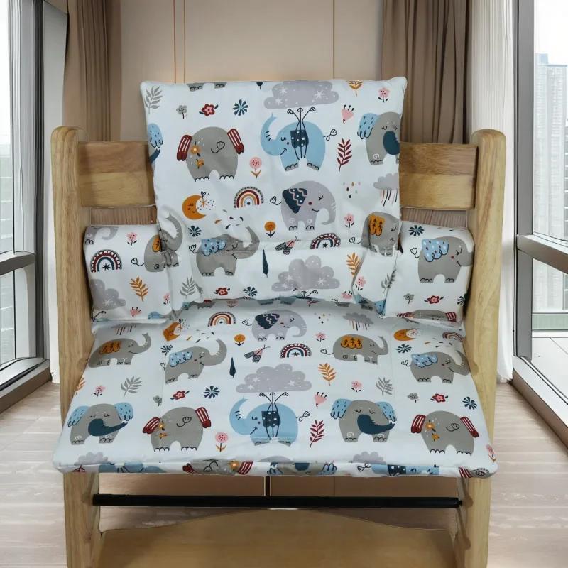 Подушка для детского стульчика для кормления, осенне-зимняя, портативная, нескользящая, интегрированная, аксессуары для стульчика для кормления и роста ребенка