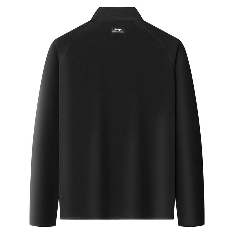 JEEP Men's Double-Sided Fleece Half-High Collar Sweatshirt