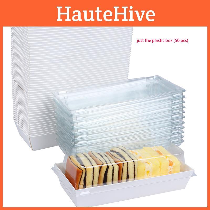 Высококачественная белая картонная коробка для длинной квадратной трехминутной бумажной коробки с мясной нитью, маленьким пирогом с яичным желтком в форме ракушки, слоеным пирогом, коробка для рулона полотенца