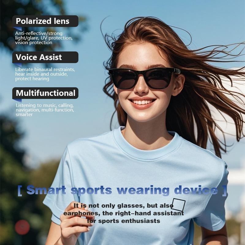 Умные очки, очки Bluetooth, синие линзы, магнитные солнцезащитные очки, устойчивые к ультрафиолетовому излучению, прослушивание музыки и совершение звонков