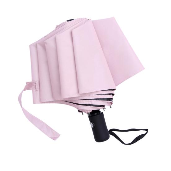 Fully Automatic Sun Protection Umbrella Auto Open Windproof Rainproof UV Protection with Anti-UV Coating Compact Folding Travel Parasol