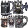 600 мл кружка Viking коллекция 304 нержавеющая сталь вставка смола пивная кружка Danegeld кружка кофе пивные кружки чашка Хэллоуин друзья подарок
