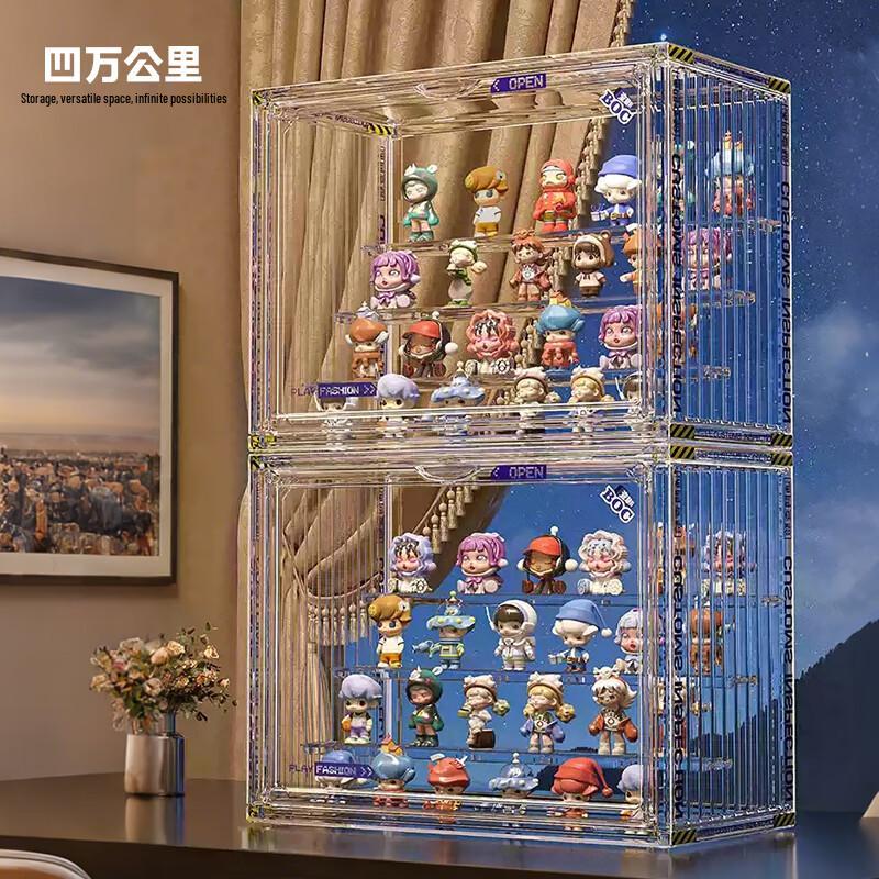 Transparent Dustproof Display Case for Blind Box Figures