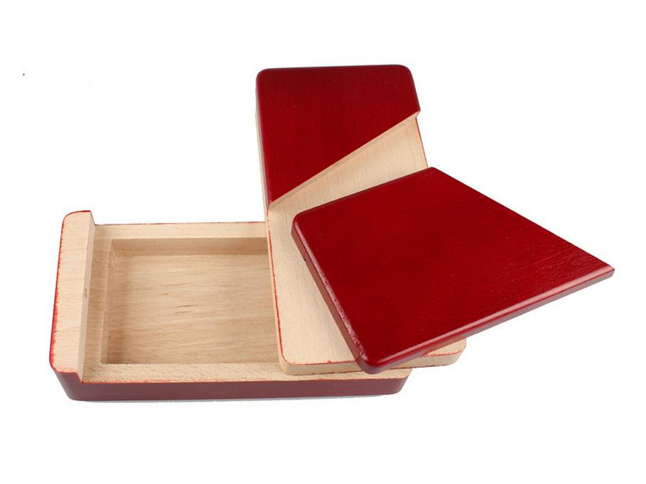 Beech Wood Kongming Lock Treasure Box: Large Educational Toy with Mechanism for Small Gifts