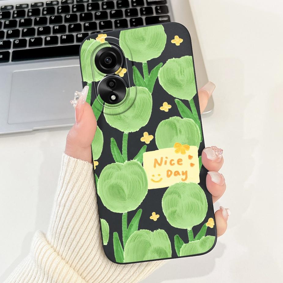 Чехол для Oppo A78 4G CPH2565 Новая Мода Конфетный Расписной Задний Чехол Ударопрочный Чехол для Телефона Для Oppo A78 A 78 OppoA78 4G Мягкие Fundas