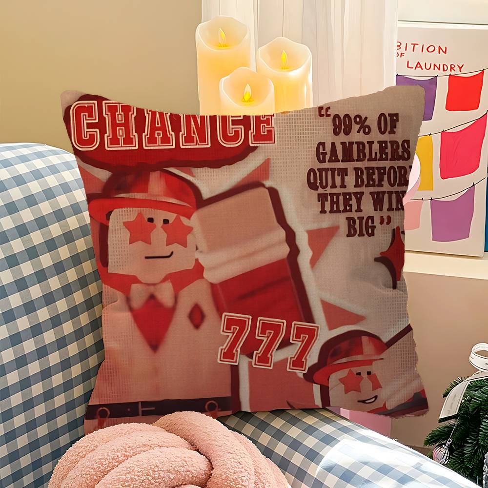 Sandbox Game R-Roblox Pillowcase Toon Gift Cushion Cover Bedroom Home Sofa Chair Seat Decor Pillow Case