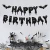 Black Bat Happy Halloween Paper Banner Hanging Garland 2025 Halloween Party Home Decoration Supplies Pumpkin Ghost Flag Props