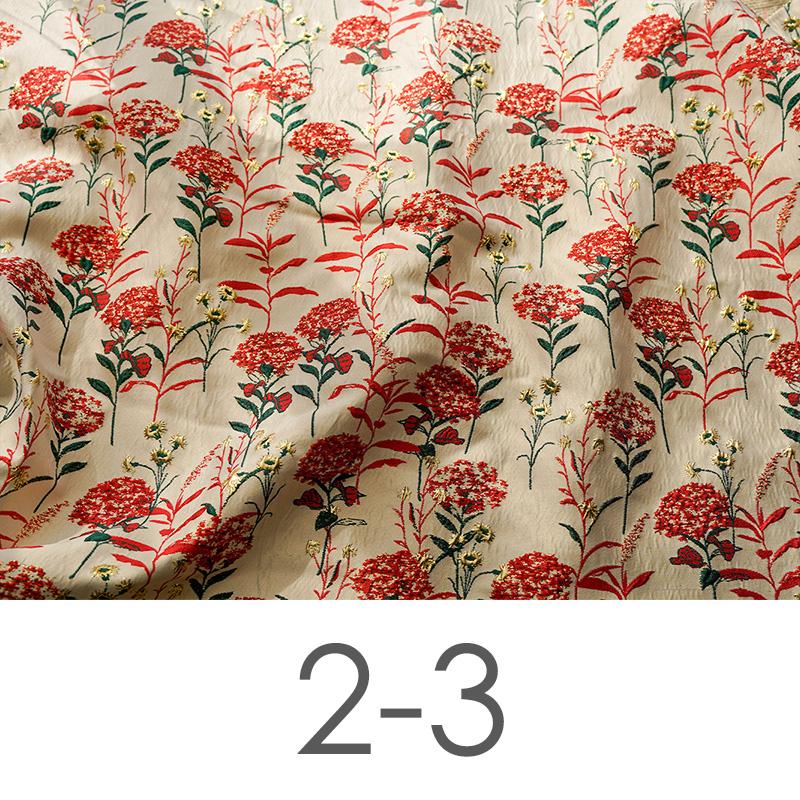 Синий одуванчик золотой шелковый жаккард ткань тиснение масляная живопись текстура пузырчатая ткань элегантный 3D жаккардовый цветочный ткань шитье