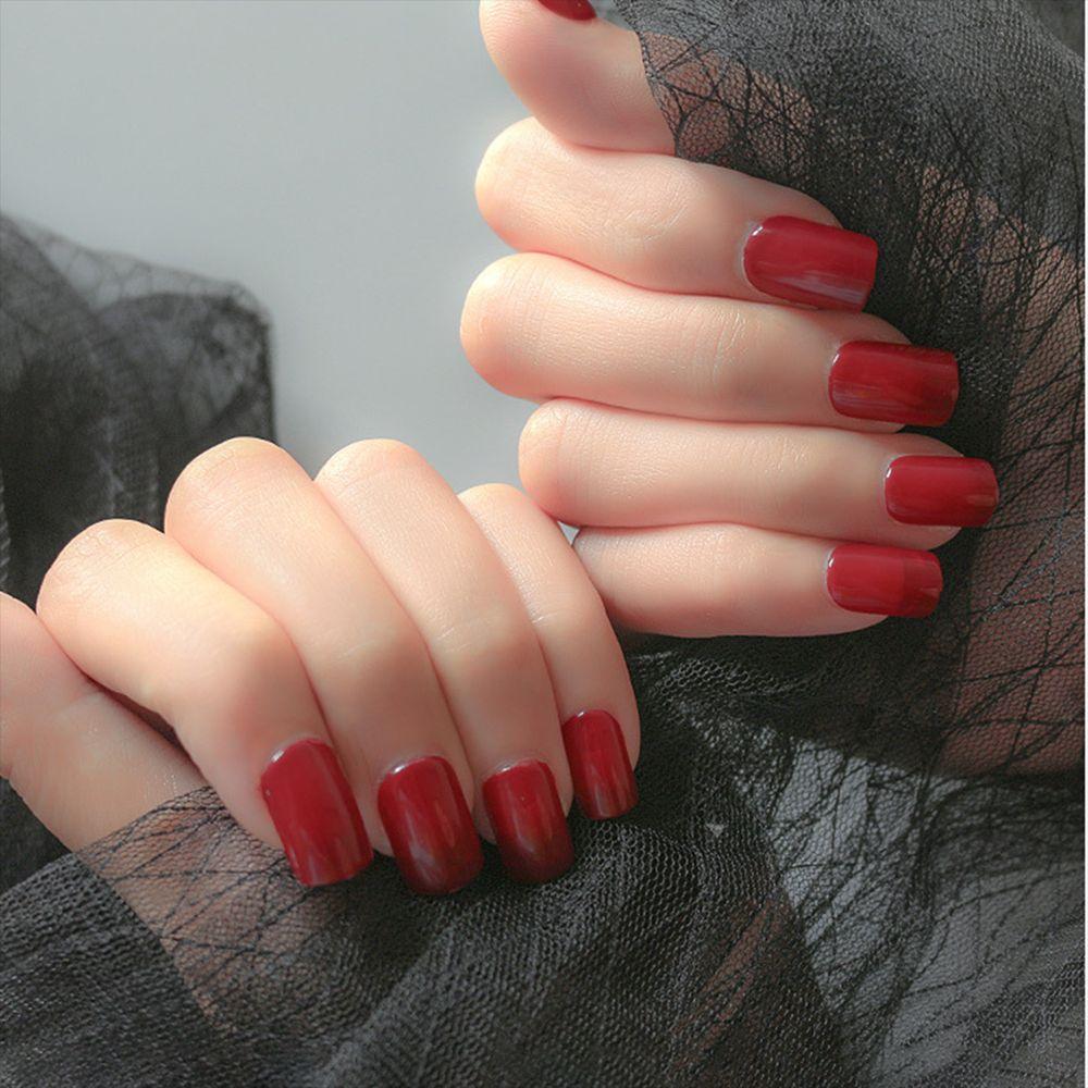 Press On Nails Artificial Full Cover Fake Nails Nail Tips Square Head False Nail Tip Wearable