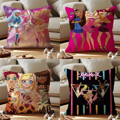 Поп LoliRock Наволочка для подушки Anti-dustmite Наволочка для подушки Невидимая молния Шелковистая коротковорсовая Наволочка для диванной подушки