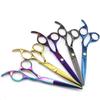 Professional 6 Inch Color Hair Scissors Set Haircut Thinning Barber Haircutting Cutting Shears Hairdressing Scissors