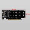 Двухдисковый PCIE Pciex16 для M.2 M-Key NVME SSD-карта расширения, поддерживает 4 Nvme M.2 M Key 2280 SSDAA