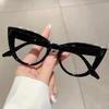 Vintage Anti Blue Light Optical Sexy Cat Eye Diamond Glasses Frame Women For Female Luxury Brand Designer Myopia Punk Eyeglasses