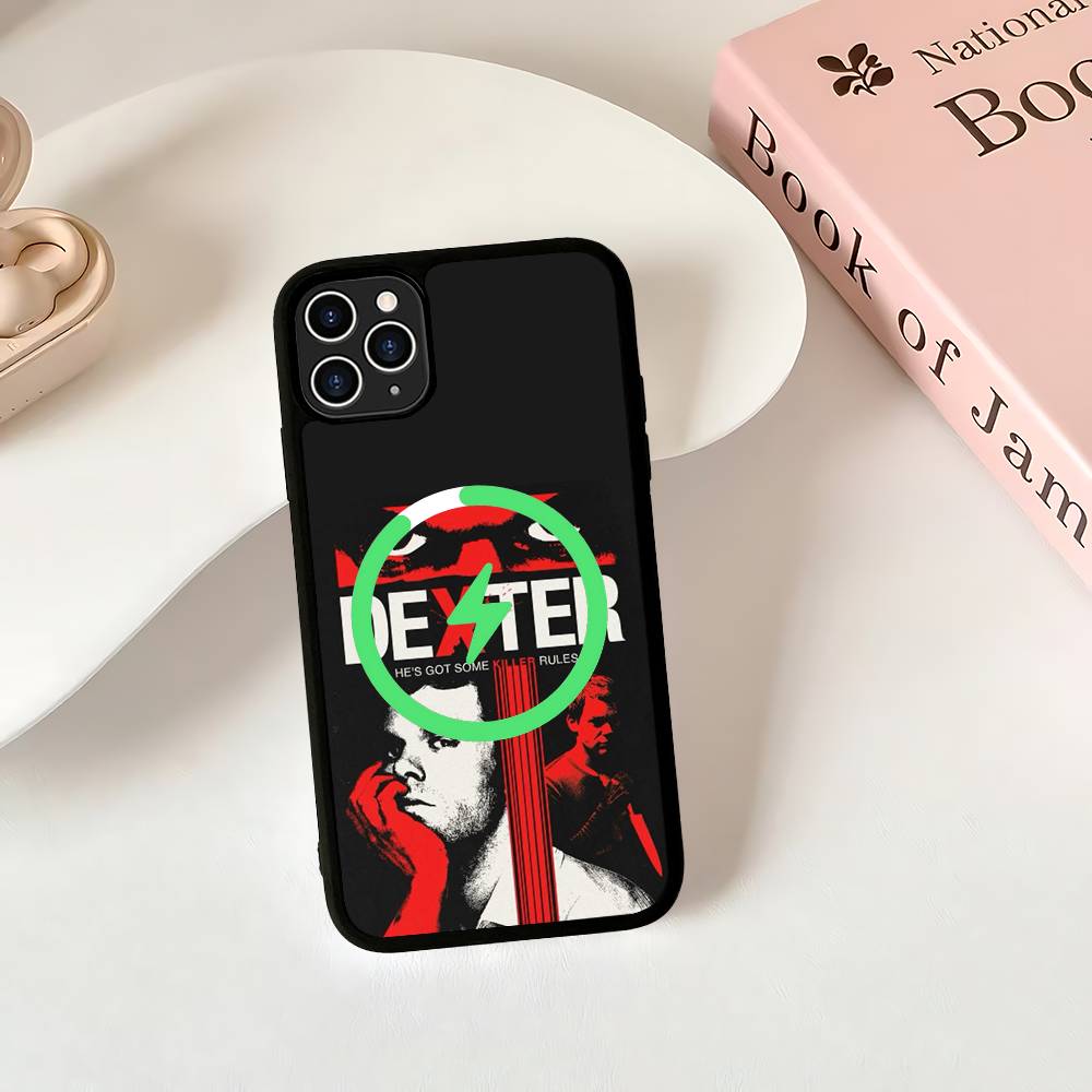 Чехол для телефона Декстер Морган для IPhone 16 15 14 13 12 11 17 Pro Max Plus Магнитный Беспроводная Зарядка
