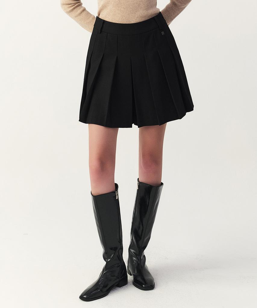 Artid Wool Pleated Scott_Black