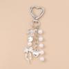 Милый брелок с бантиком и сердечком, брелок с искусственным жемчугом, подвески для женской сумки, DIY ручная работа, подарки