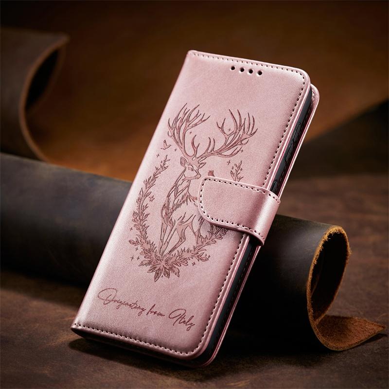 Flip Case for Samsung Galaxy A14 A15 A16 A24 A25 A26 A34 A35 A36 A54 M54 A55 A56 A90 A91 M80S 4G 5G Leather Cover Card Slots Wallet TPU Casing