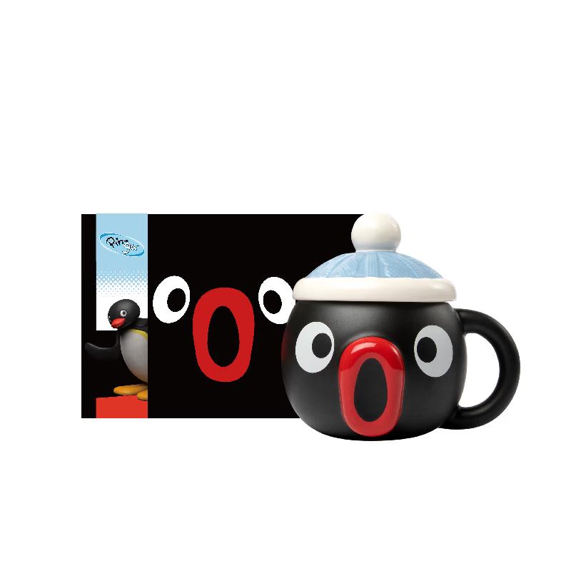 Керамическая кружка Пингвин с крышкой