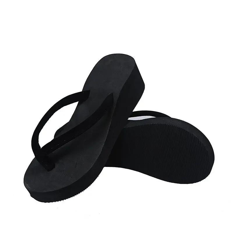 Тапочки Бохо Обувь Женские босоножки на платформе Танкетка Пляжные домашние тапочки Женские шлепанцы Шлепанцы с эффектом памяти для женщин