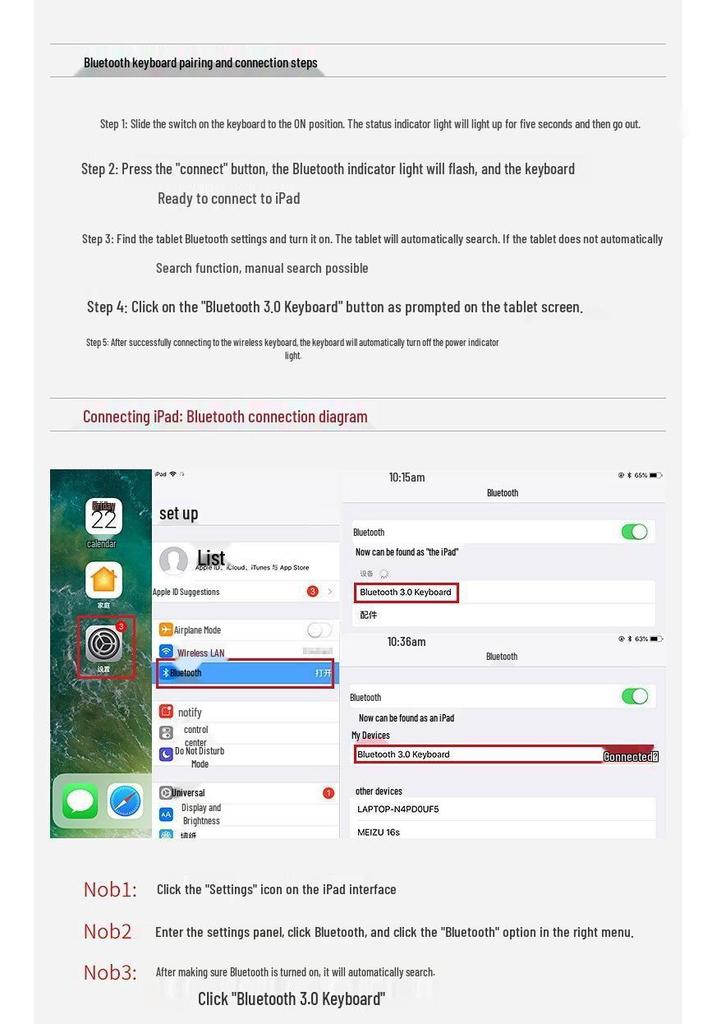 Универсальный Беспроводной Бесшумный Bluetooth-комплект Клавиатуры и Мыши для iPad, Планшетов и Мобильных Телефонов