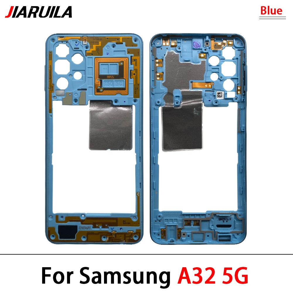 For Samsung A32 4G A325F A32 5G A326F A326 Middle Frame Housing Frame Panel Rear Housing Case Panel Replacement Part