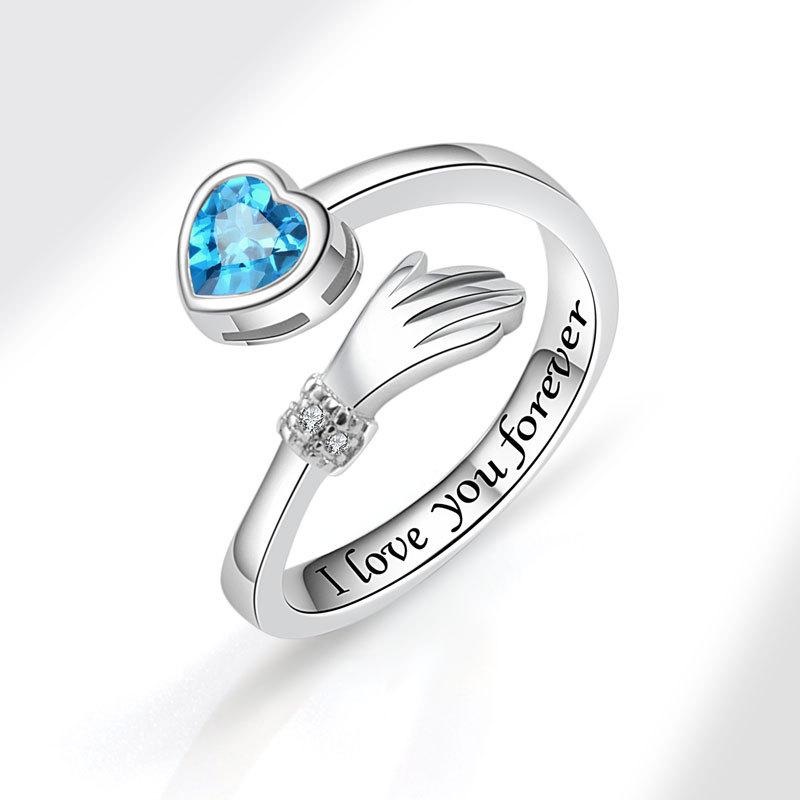 Женское персонализированное кольцо на палец с цирконием, кольца для женщин, обручальное кольцо из медного сплава золотого цвета, модные украшения на удачу, подарок, регулируемые женские кольца