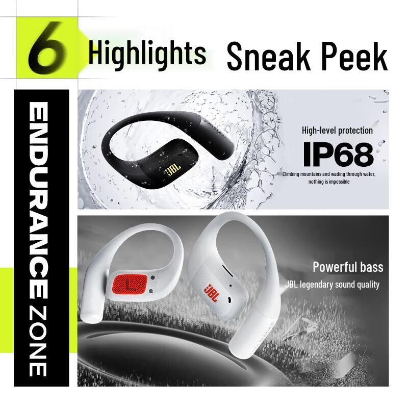 JBL Endurance Zone True Wireless Open-Ear Sport Earbuds