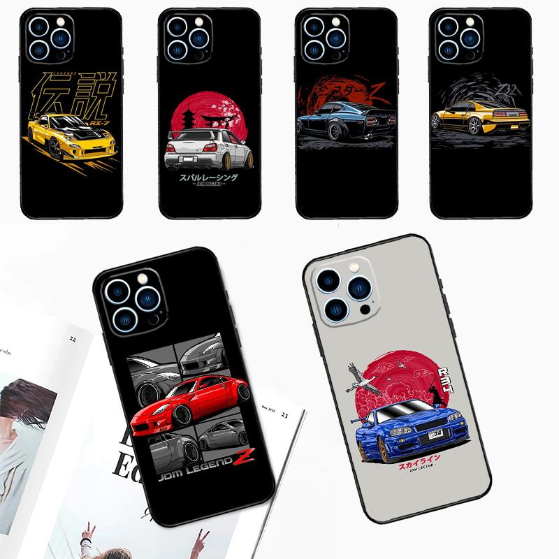 Sports Car JDM Drift Case For Samsung Galaxy M16 M36 M56 M33 M53 M13 M12 M32 M52 M20 M15 M55 M31 M14 M35 M34 M54