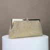 2026 Dinner bag handmade rhinestone button evening bag clutch bag banquet bag diamond dinner bag