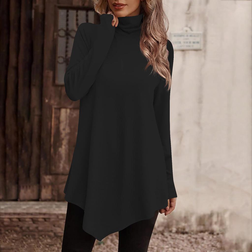 Женские водолазки Женские футболки Женские повседневные повседневные топы Водолазка с длинными рукавами Модные рубашки с принтом Топы Футболки Пуловеры Топы